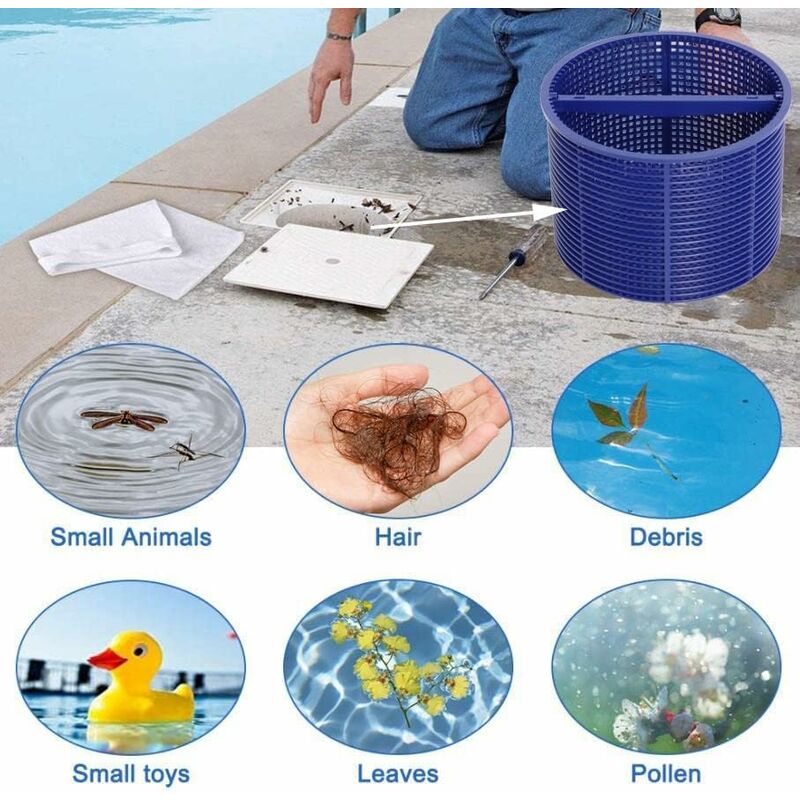Pool Skimmer Basket Compatible with Hayward SPX1082CA and Aladdin B-152, Replaces Part SP1082 SP1083 SP1084 SP1085 SP1086 - Image 2