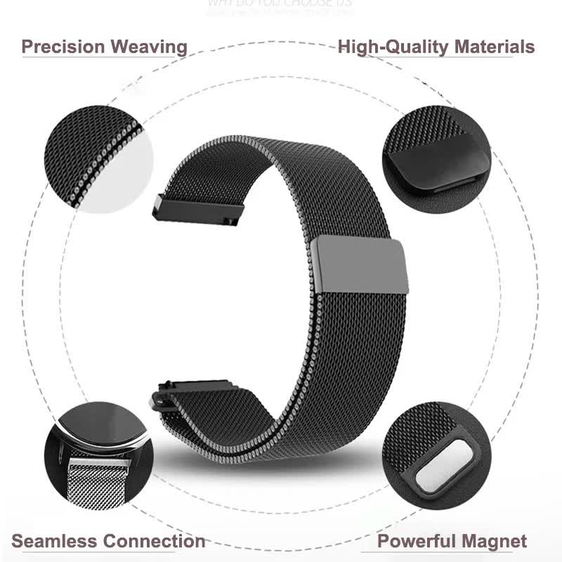 New 18mm 20mm 22mm Watch Strap for Garmin Venu 2S Bracelet Vivoactive 3 4S 4 Forerunner 245 645 Galaxy Watch 4 Classic 42 46mm Black Nylon 20mm - Image 3