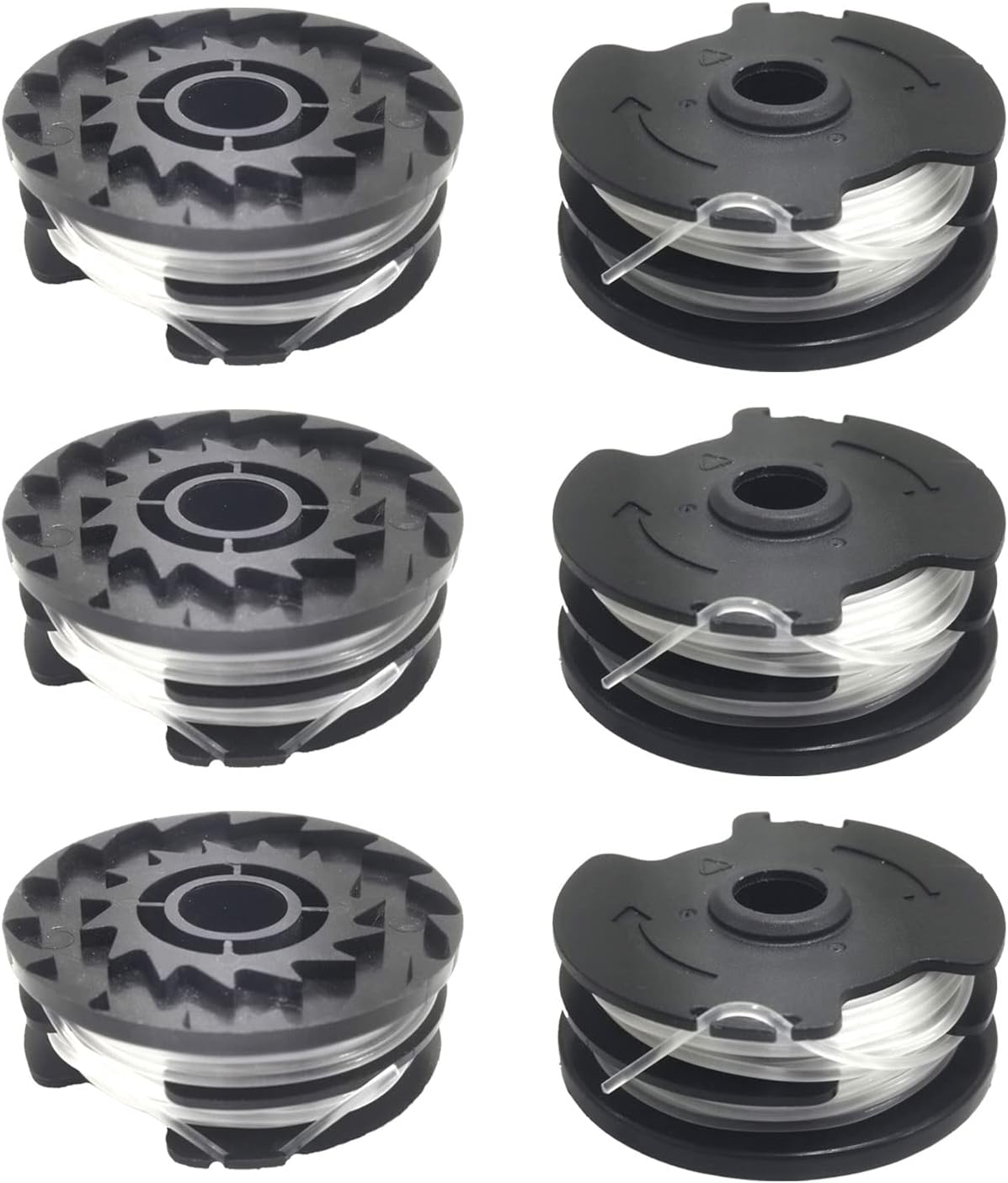 6-pack replacement lens coils for LIDL Parkside PRTA 20-Li A1, B2, C3, PRT 550 A1, A3, PRT 300 A1 grass trimmer - Image 1
