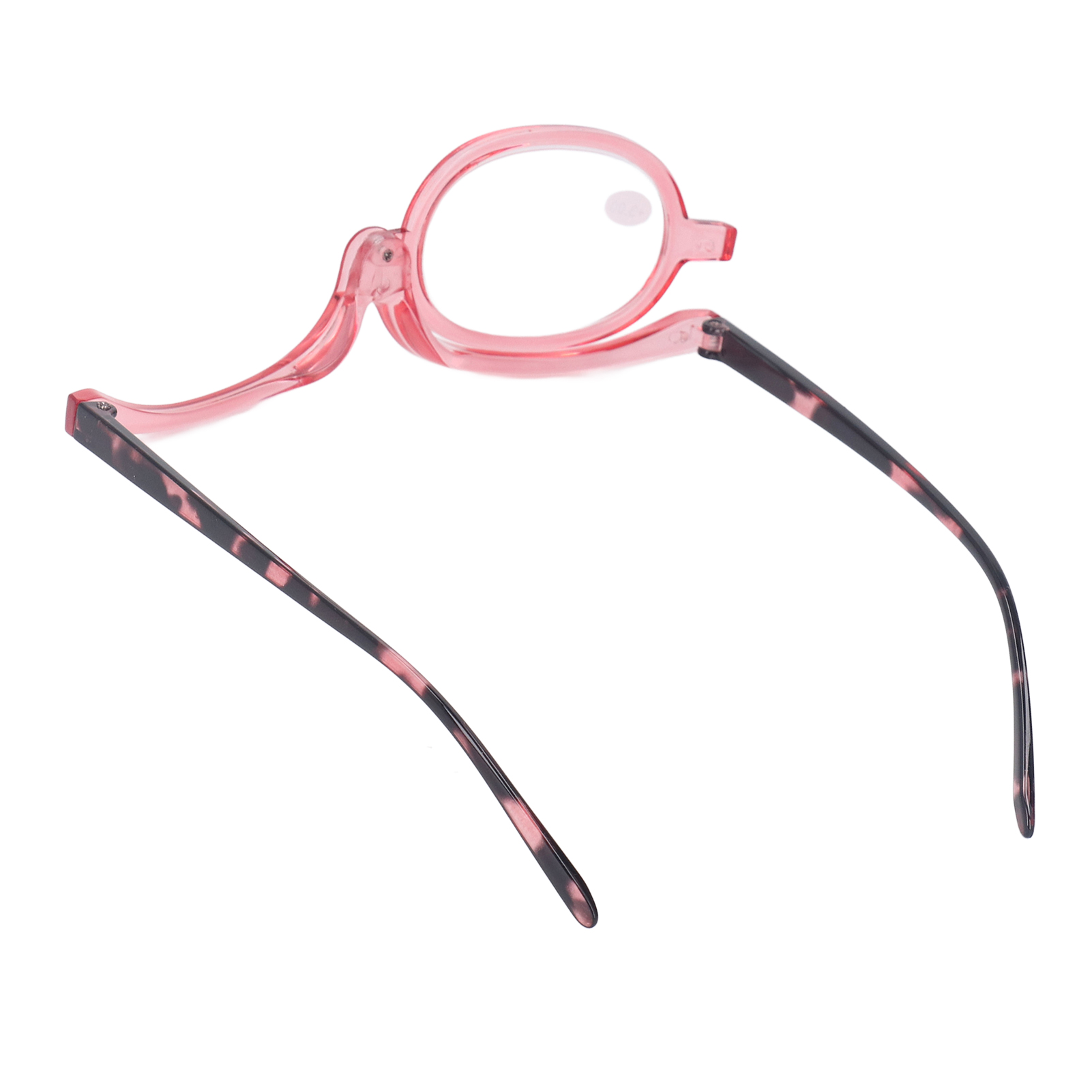 Magnifying Cosmetic Glasses Lightweight Foldable Rotating Single Lens +3.00 Pink for Women - Image 5