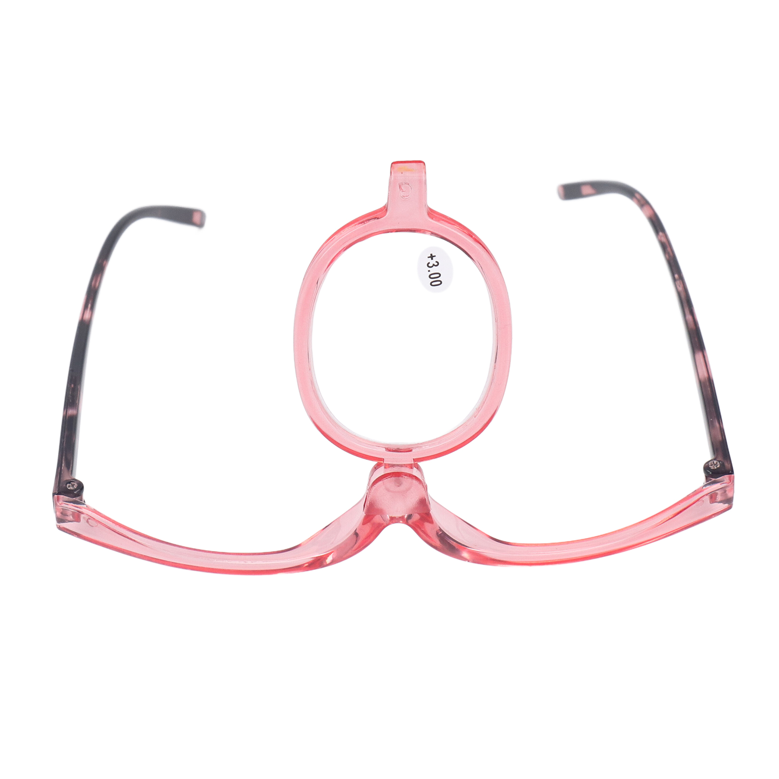 Magnifying Cosmetic Glasses Lightweight Foldable Rotating Single Lens +3.00 Pink for Women - Image 7