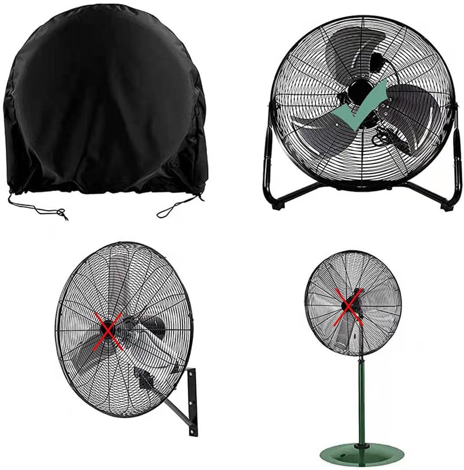 Industrial Fan Cover Waterproof Dustproof Outdoor Fan Cover for 18