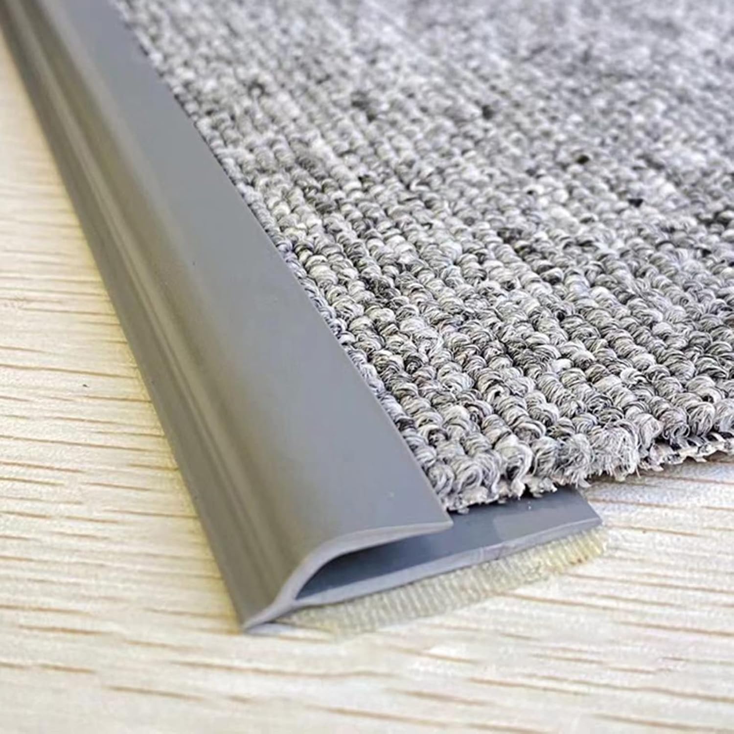 LVLONG Carpet Edge Trim - Cuttable Customizable Carpet Floor Edge Binding Threshold Strip, Anti Slip Carpet Joining Strip 1/2/3/4/5/6/7/8/9/10m Long (Size : Length-7m(23ft)) - Image 1