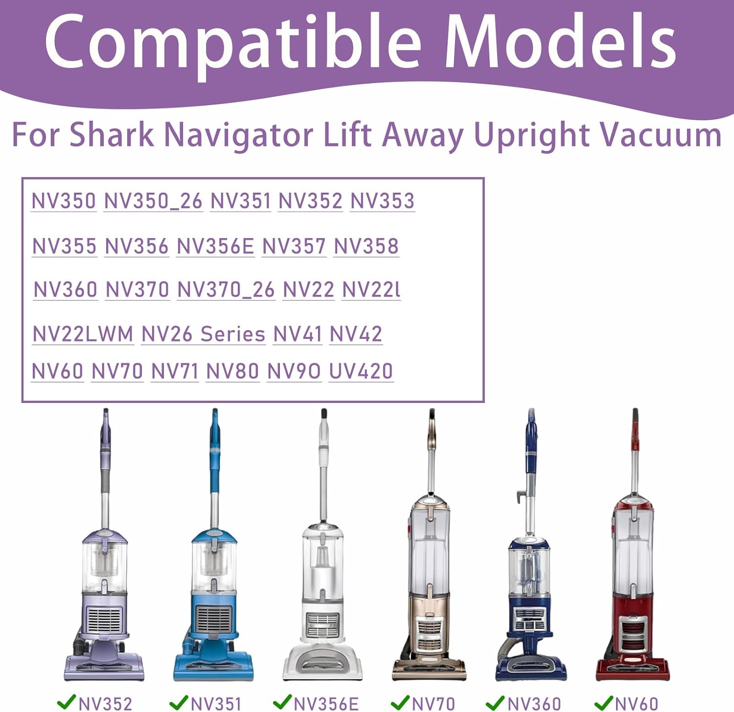 Brushroll Brush Roll Bristle Bar For Shark Navigator Lift-Away NV360 NV361 NV350 NV351 NV352 NV370 NV355 NV356 S2 NV42 NV22, 1PC Roller Brush - Image 2
