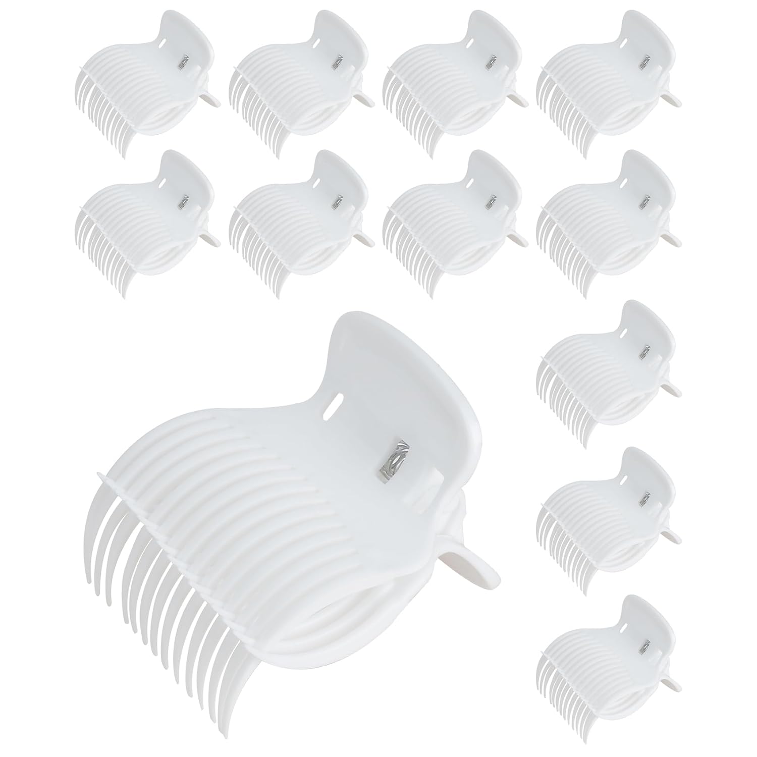 Hair Roller Clips Set - Curling Clips for Hot Rollers and Curlers (12 Pcs) - Image 1