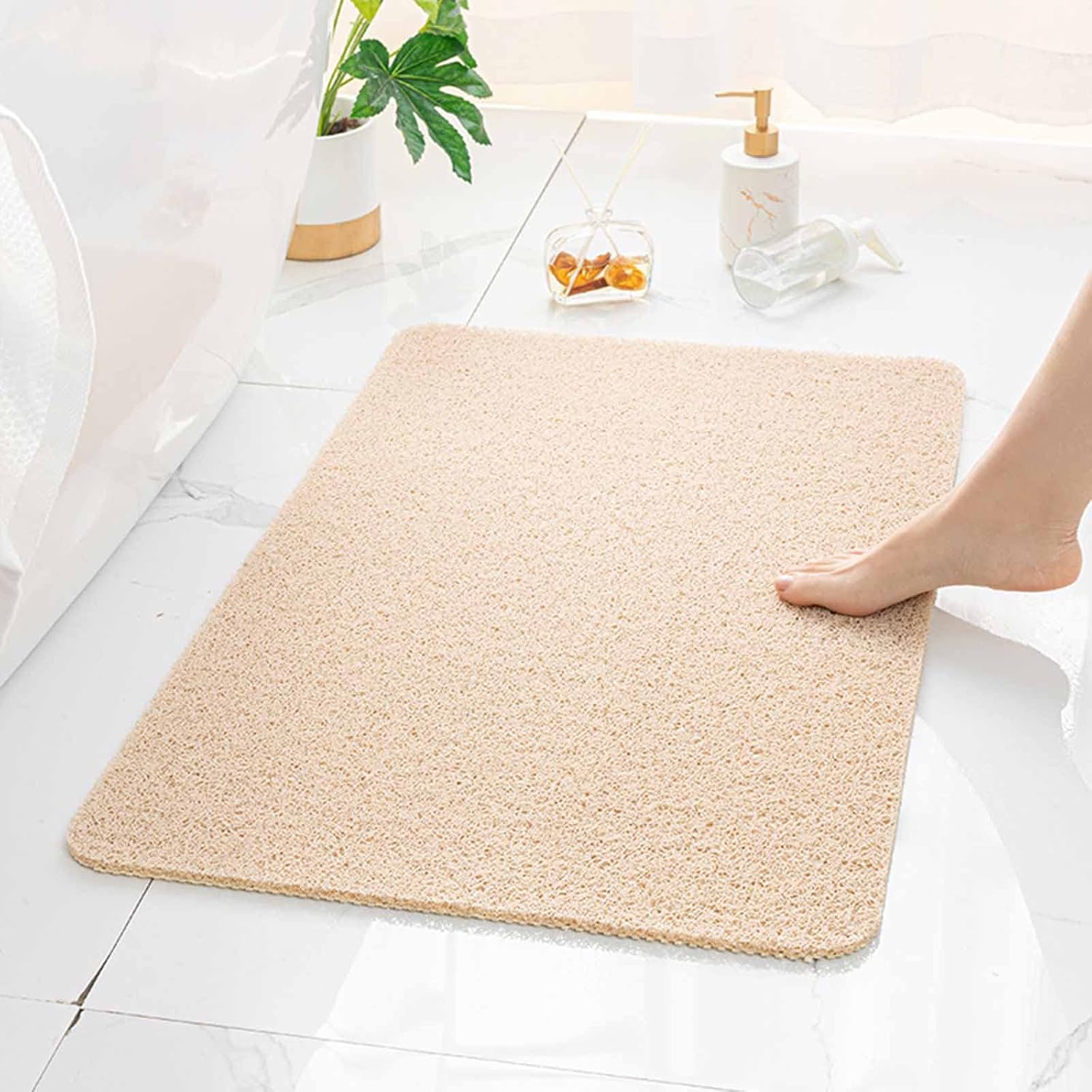 Secure Mat - The Ultimate Non-Slip Bath Mat,Non-Slip Bathtub Mat,The Secure Mat Bath Mat,for Tub,Shower,Bathroom (Beige, 40x60cm) - Image 1