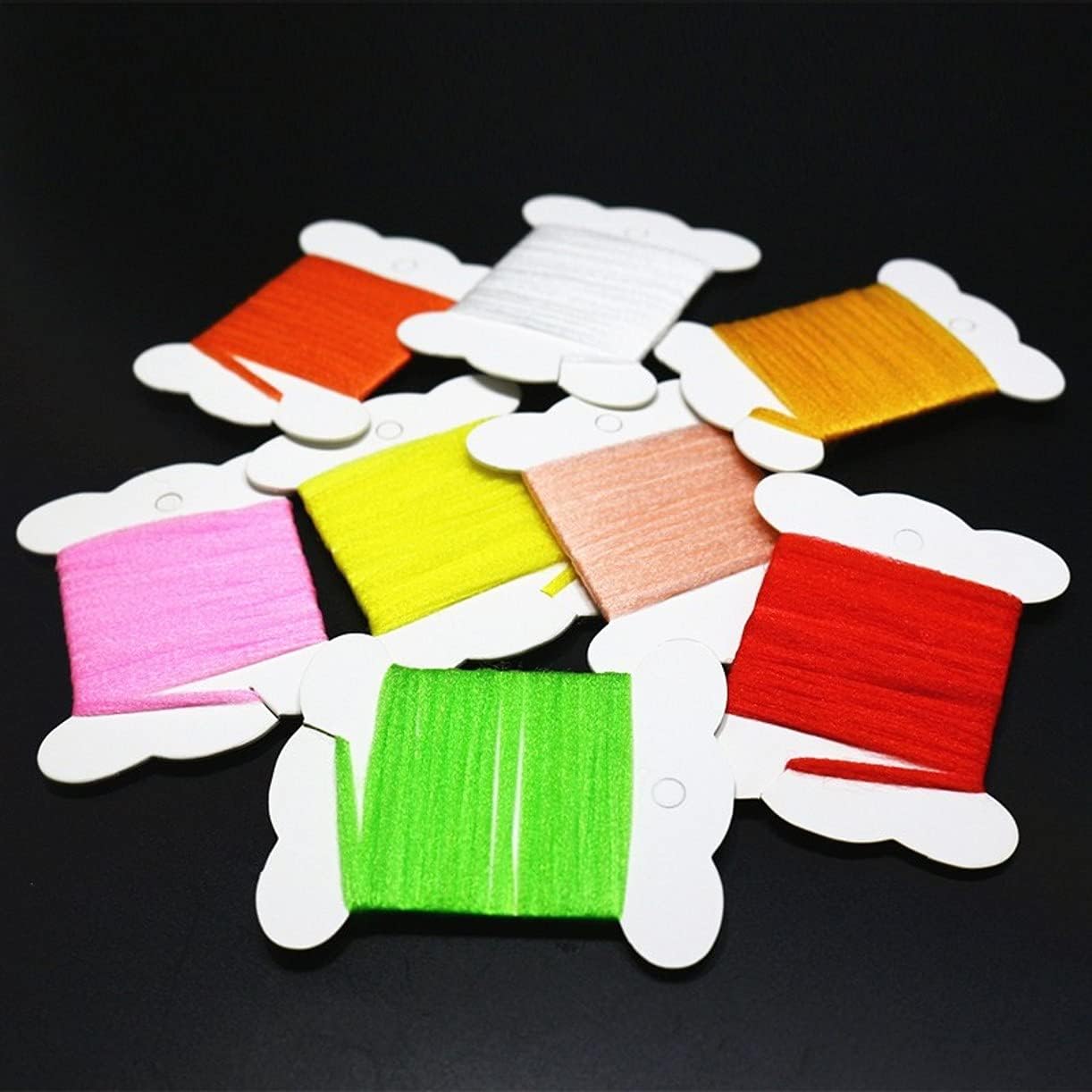 8 Colors/Set Polypropylene Floating Yarn 1yards per Card Dry Fly fibers Spinner Wings Fly Tying Parachutes Materials - Image 2