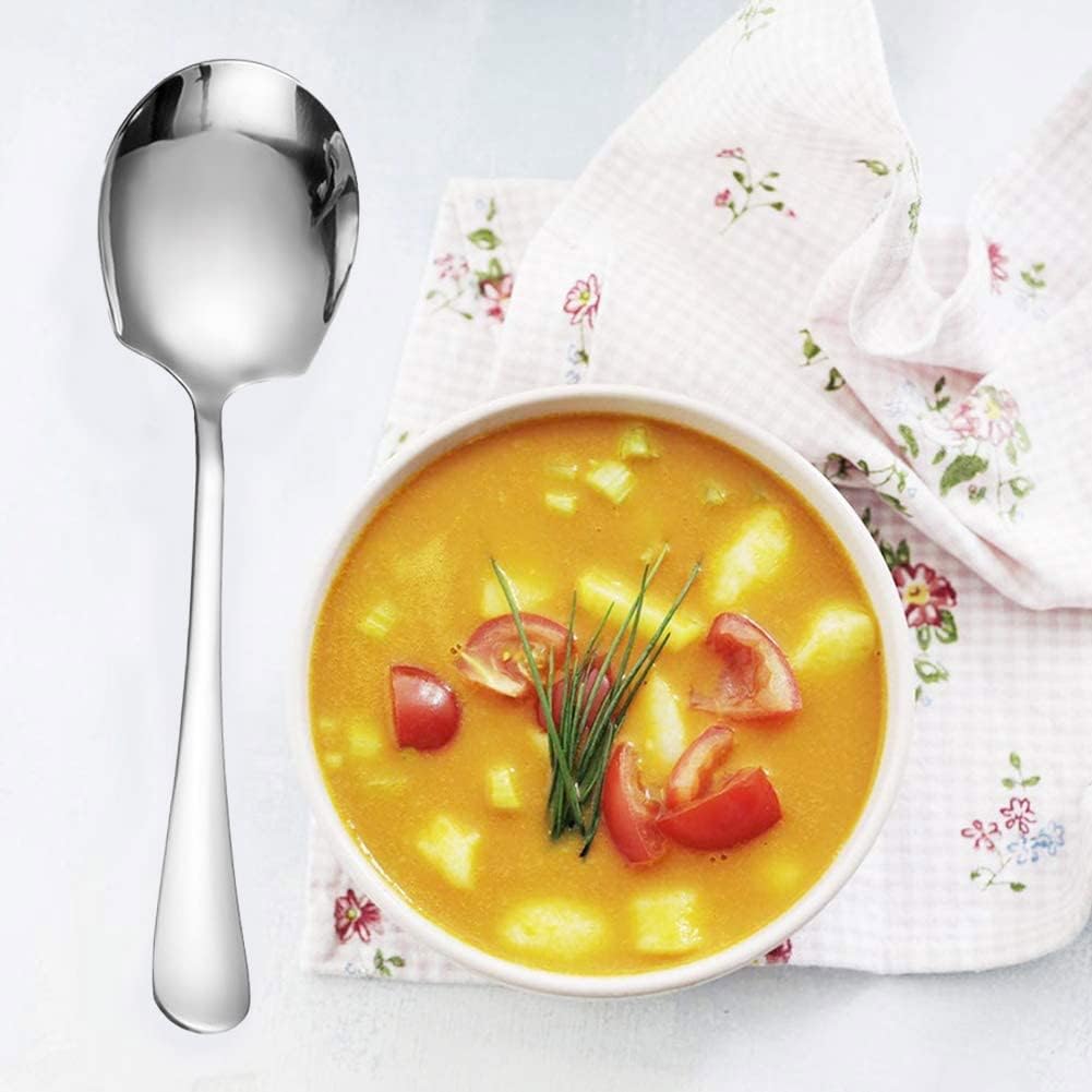 Stainless Steel Serving Spoon for Hotel Restaurant Kitchen Large Size - Image 3