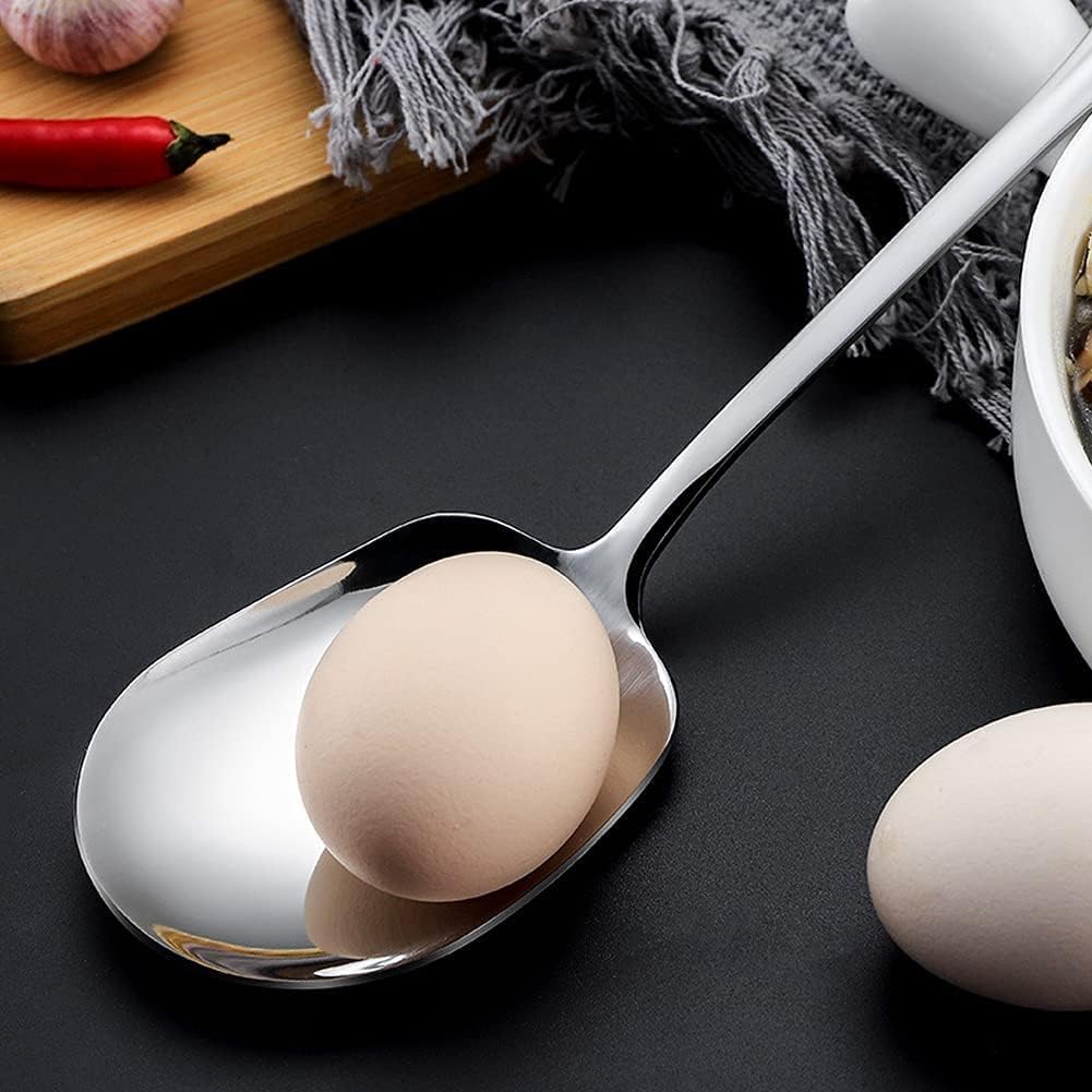 Stainless Steel Serving Spoon for Hotel Restaurant Kitchen Large Size - Image 4
