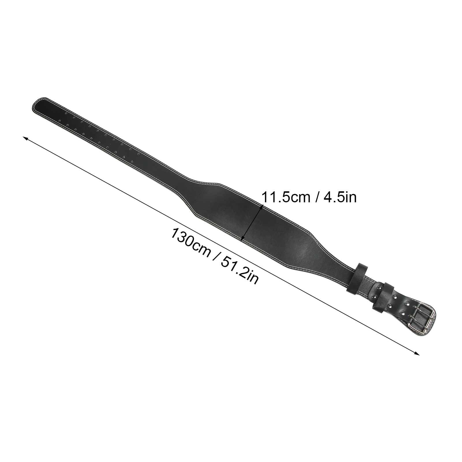 Weight Lifting Belt for Fitness Wide Support for Rowing Squats Deadlifts Black - Image 6