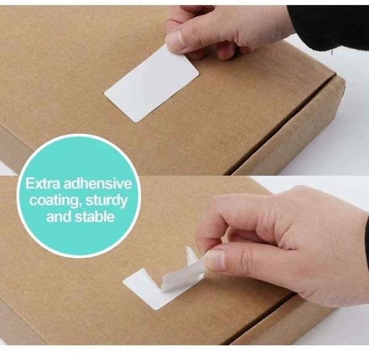 White self-adhesive labels - 1000 sheets - Label stickers - Freezer labels - Printing paper - 6x3cm - Date labels - Writable labels - Best before and canning labels - Image 4