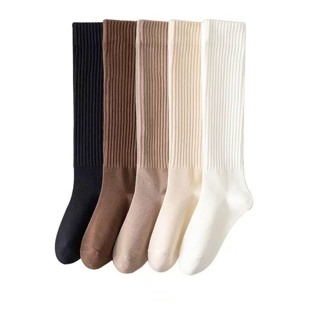 Socks (5 pairs) - Lounge socks - Casual socks for women - Fall/winter style - Ski socks - Knee socks for women - Calf socks - Socks - Shaping socks - Compression socks - Christmas gifts - Birthday gifts - Gifts for women - Image 1