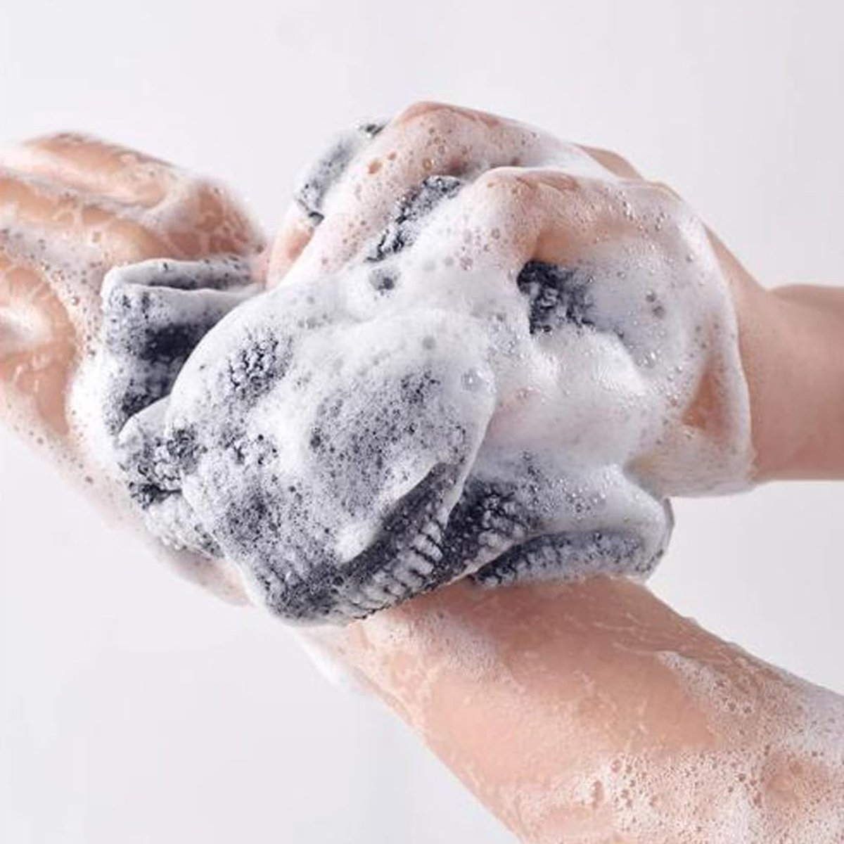 Back Scrubber Set | 2-Piece Exfoliating Shower Towel | Extra Long Exfoliating Washcloth for Men and Women - Scrub Cloth for Body Cleansing and Massage (Black-B) - Image 3