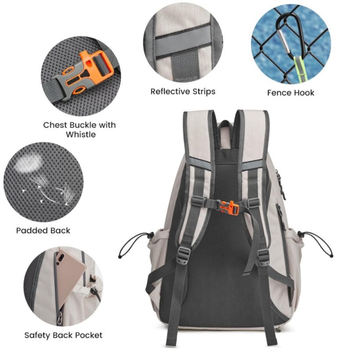 Backpack - Tennis Bag - Sports Bag - Waterproof Racket Bag - Suitable for multiple rackets with shoe compartment - black - Image 2