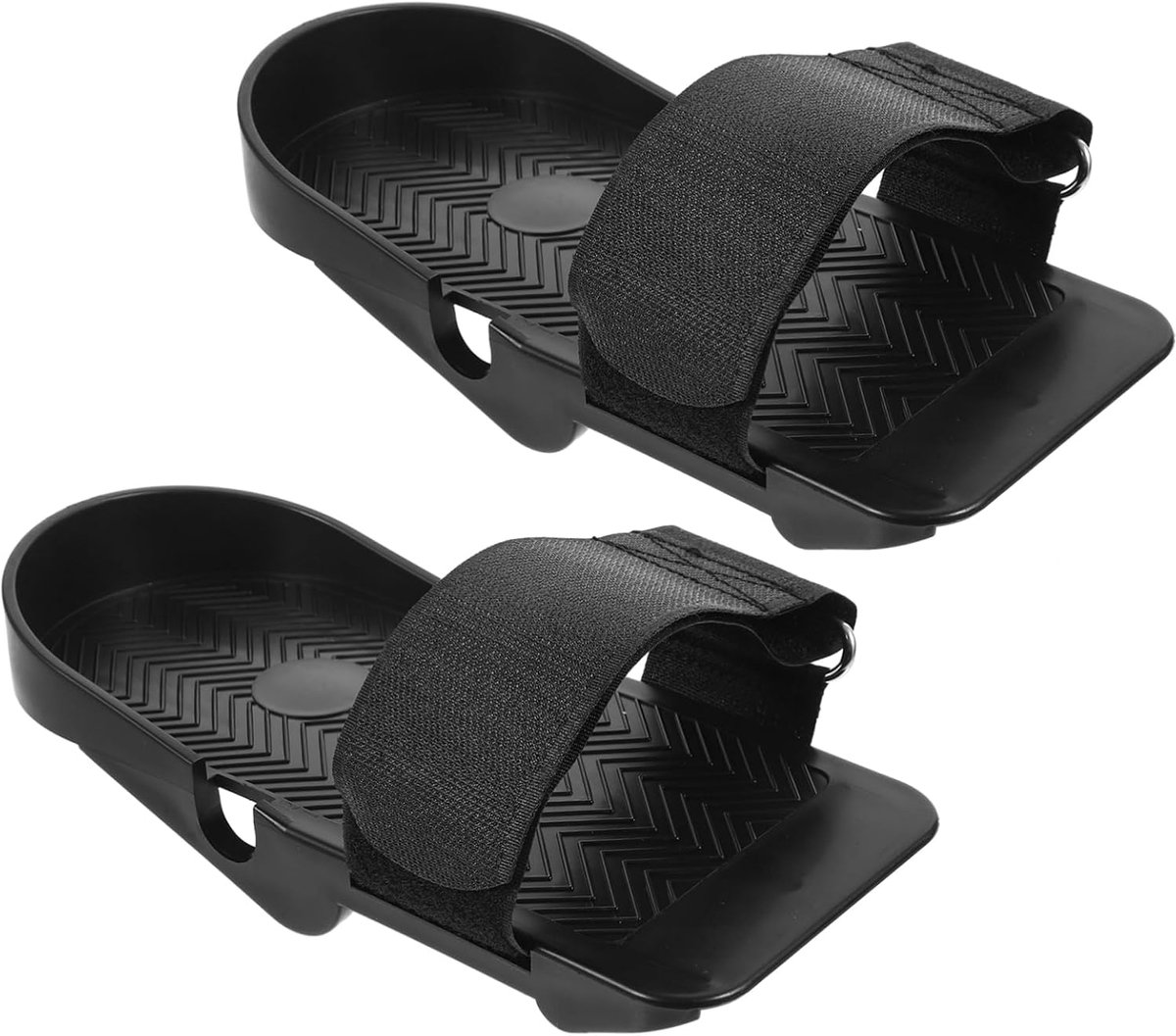 1 Pair Adjustable Flat Pedals - For Rowing Machines, Non-Slip Training Equipment - Indoor Fitness - Comfortable Pedal Design - Perfect for Home Workouts - Joint-Friendly Performance - Image 1