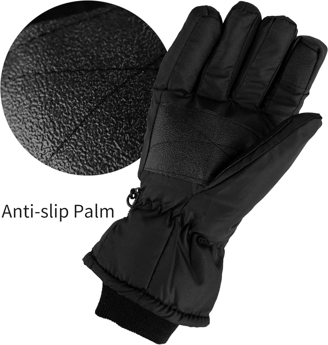 Gloves - Winter Ski Gloves - Warm Gloves - Non-slip Thick - Waterproof - Suitable for Cold Weather - Cycling Gloves - Size S/M - Image 3