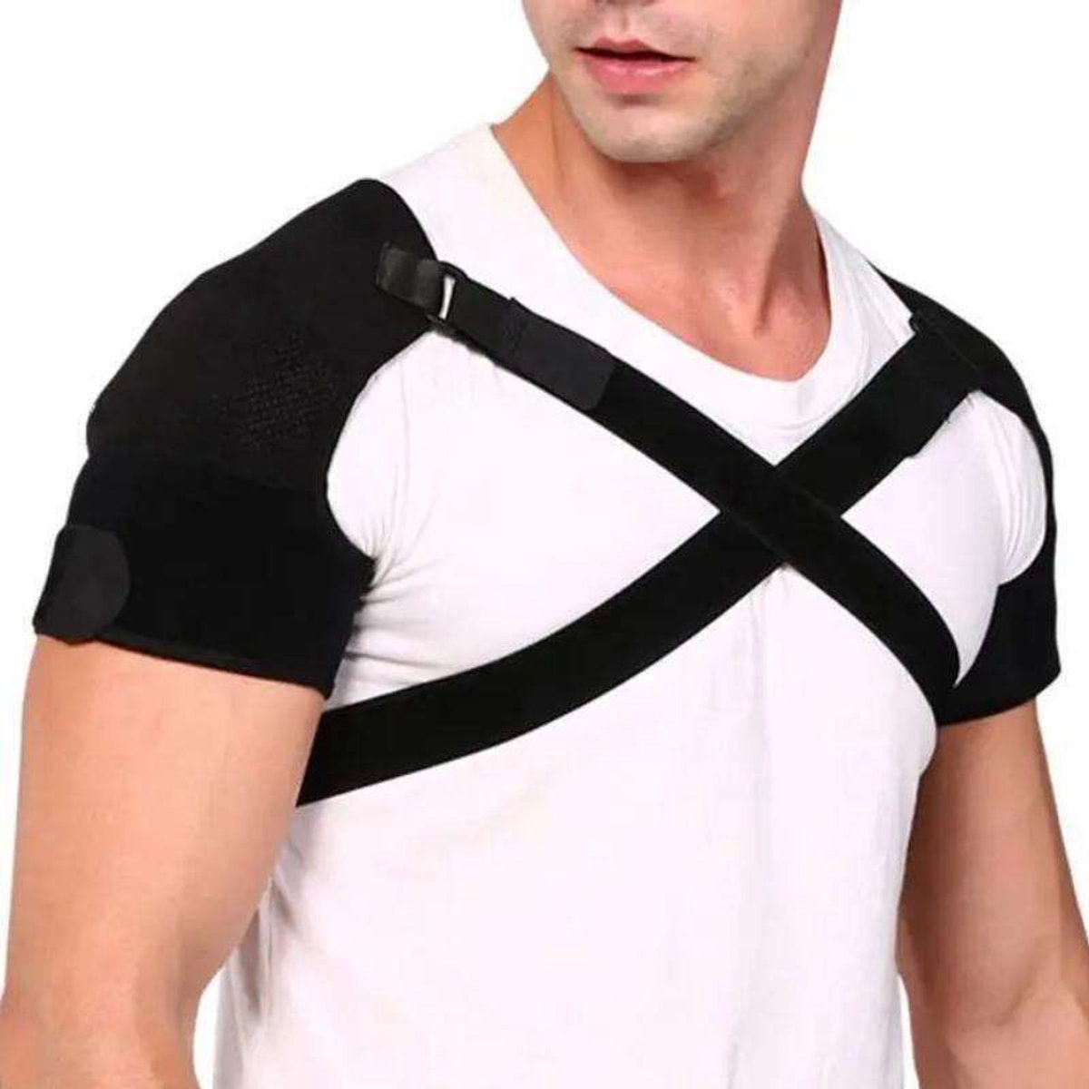 Shoulder Brace - Shoulder Support Brace for Sports - Double-Sided Adjustable & Breathable - Compression and Stability for Both Shoulders - S/M - Image 3