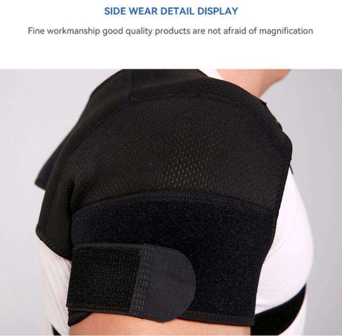 Shoulder Brace - Shoulder Support Brace for Sports - Double-Sided Adjustable & Breathable - Compression and Stability for Both Shoulders - S/M - Image 6