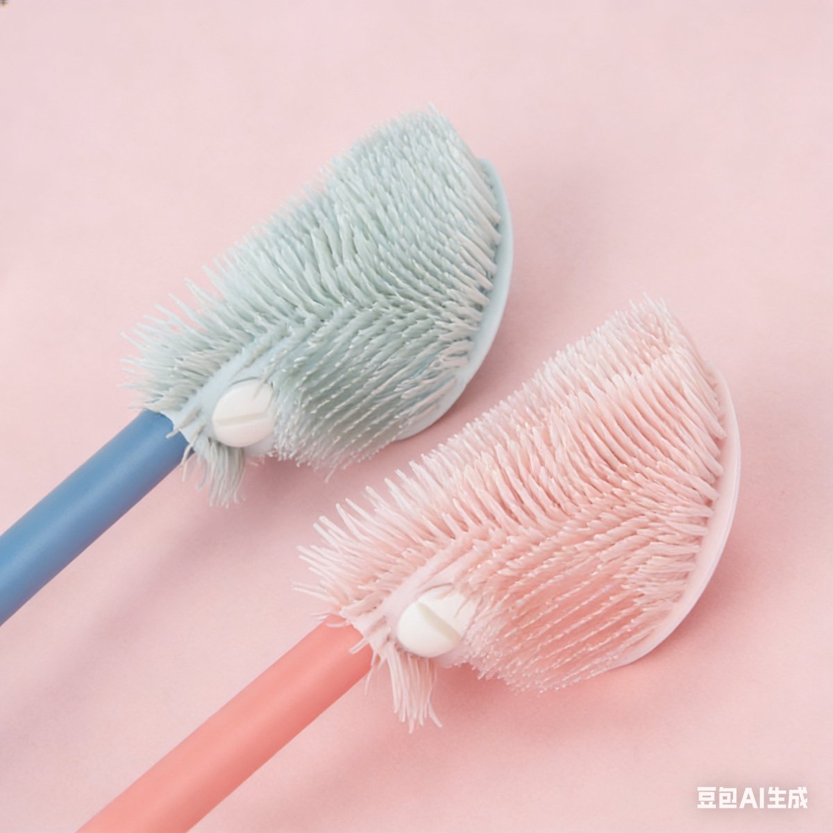 Silicone Bottle Brush - Long Handle 31cm for Deep Cleaning - Soft yet Effective Brush Head - Suitable for Milk Bottles and Tall Glasses - Image 3