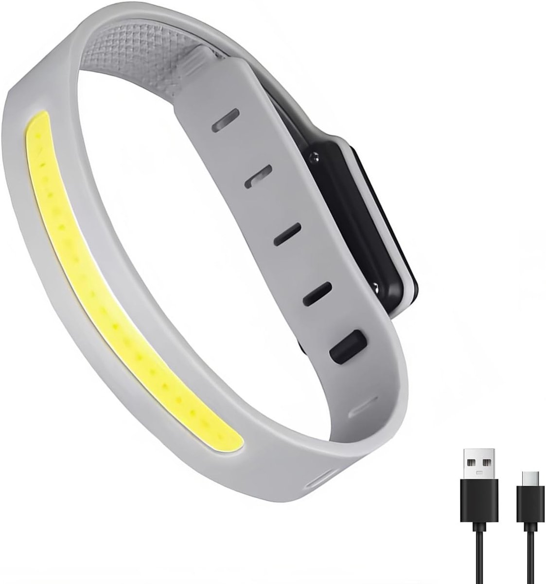 Lamp - Running Lamp - Bicycle Lamp - With reflective arm and wrist strap - 3 light modes - Rechargeable - Flashing outdoor lamp, a safe choice for running, jogging, cycling and walking in the dark. - Image 1
