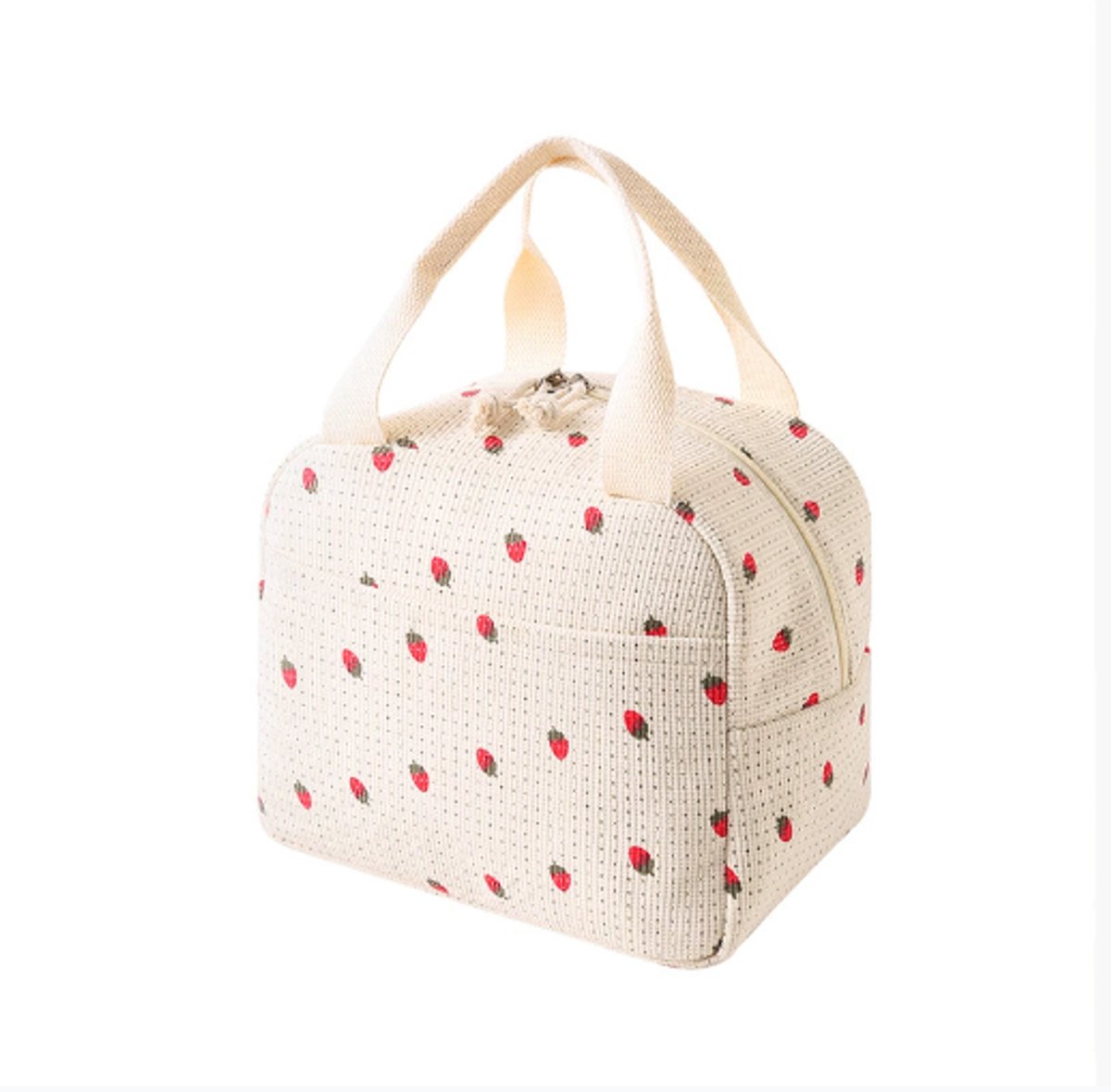Cooler Bags - Lunch Bag - Handle Strap - Cooler Bag - Lunch Bag - Insulated Cooler Bag - Picnic Bag - 25.5*21*17cm - Suitable for work, office, travel and picnics（White） - Image 1