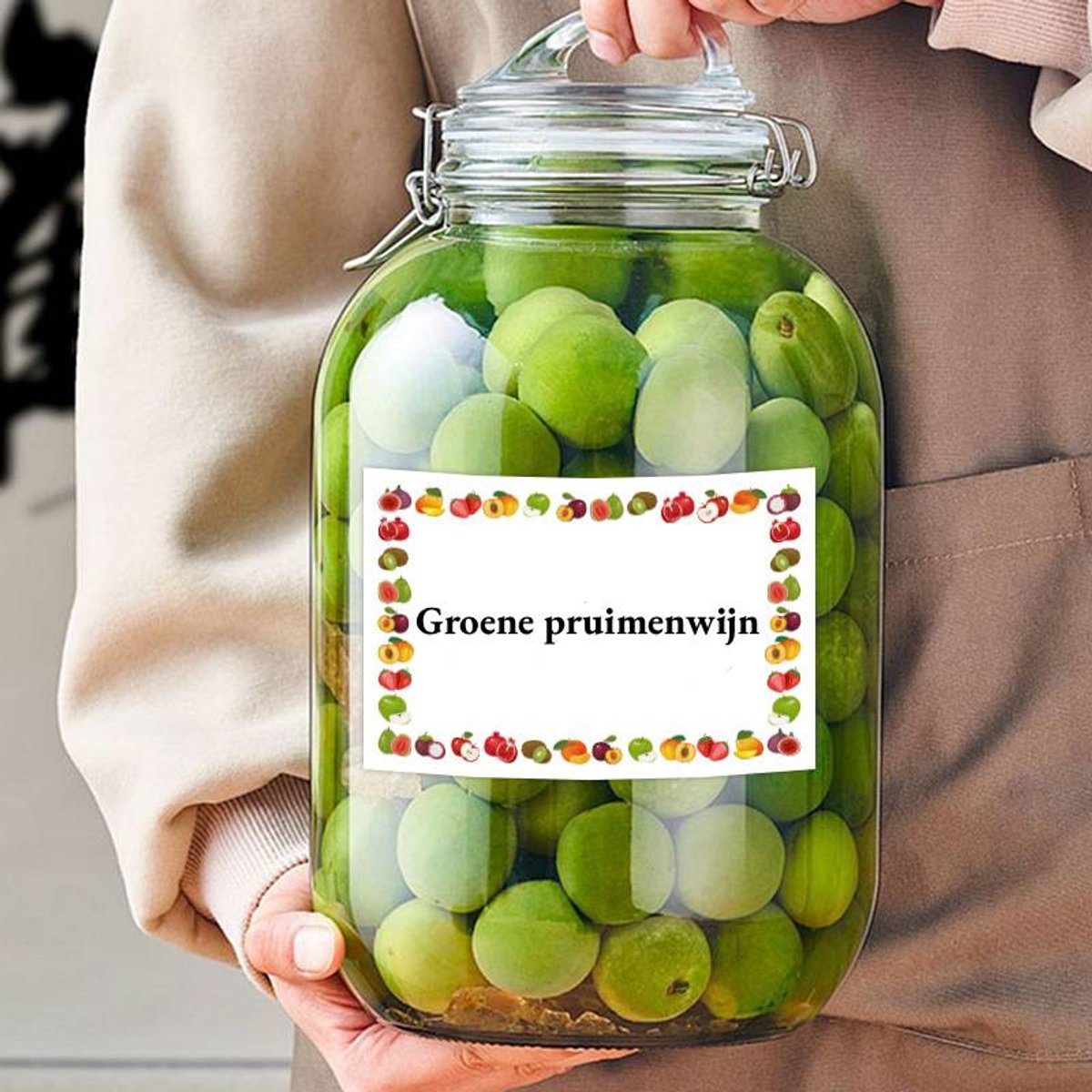 Labels - 100 sheets - Jam jar labels - Self-adhesive, easy-to-tear, waterproof food labels - Date labels - Labels for kitchen bottles and storage containers - Size 45 x 67 mm - Image 2