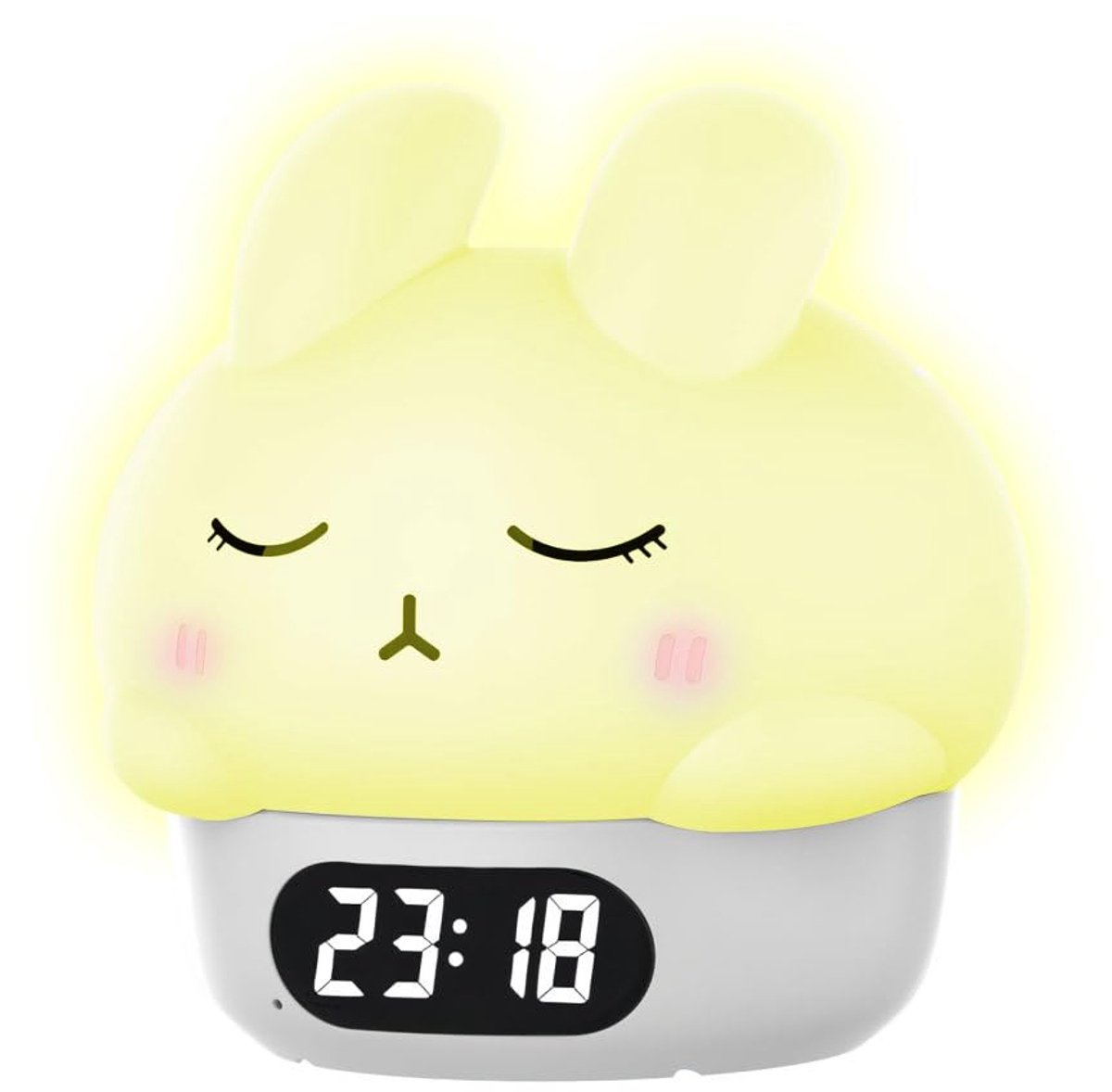 Children's Night Light - Table Lamp for Bedroom - Cute Rabbit Shape - Cartoon Bedside Lamp - Baby Night Light (White) - Image 1