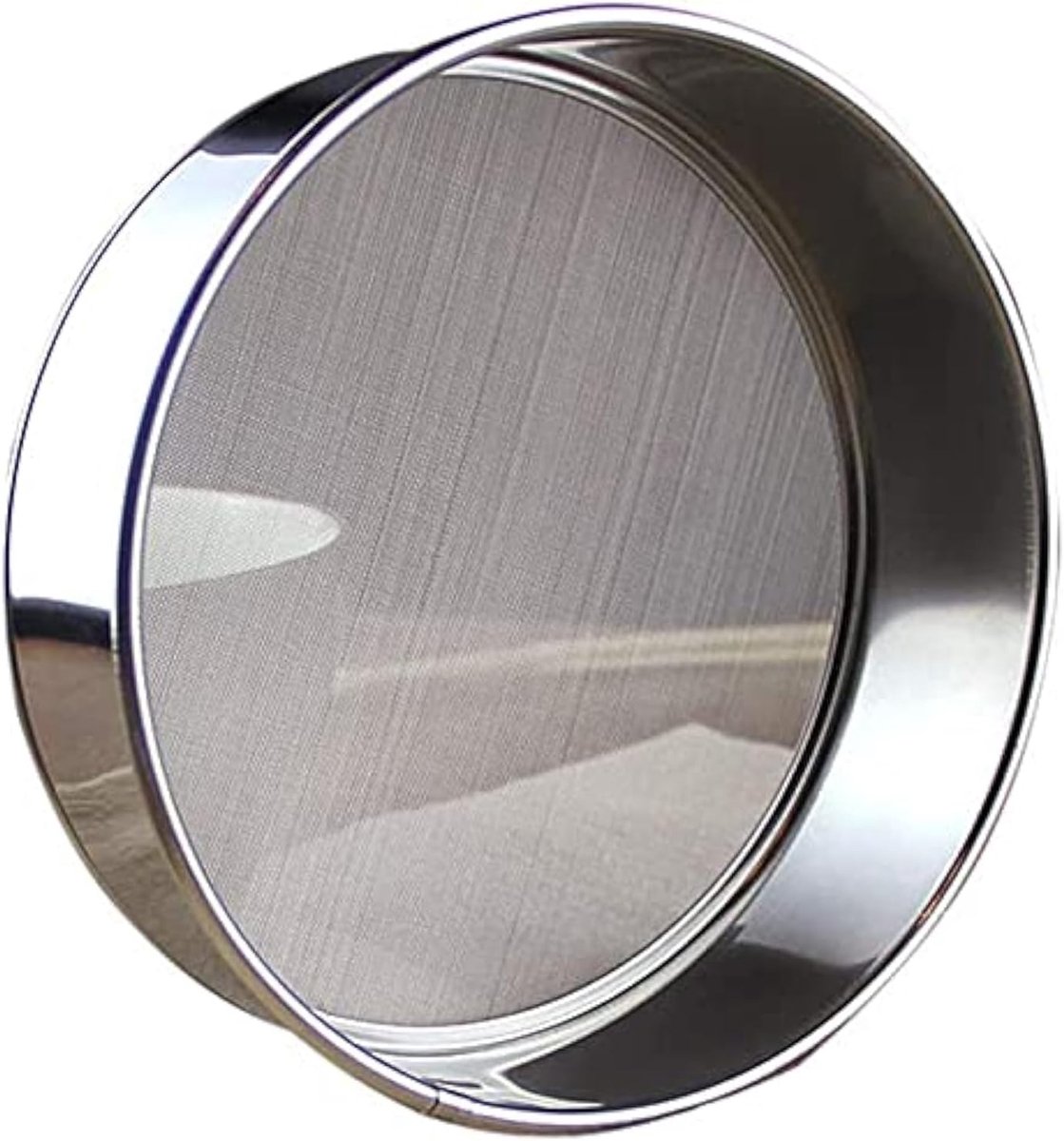 Stainless Steel Flour Sieve - Fine Sieve - Suitable for Flour, Rice, Grains - 15*4.5cm - 60 Mesh Fine Sieve - Baking Tools - Round Flour Sieve - Image 1
