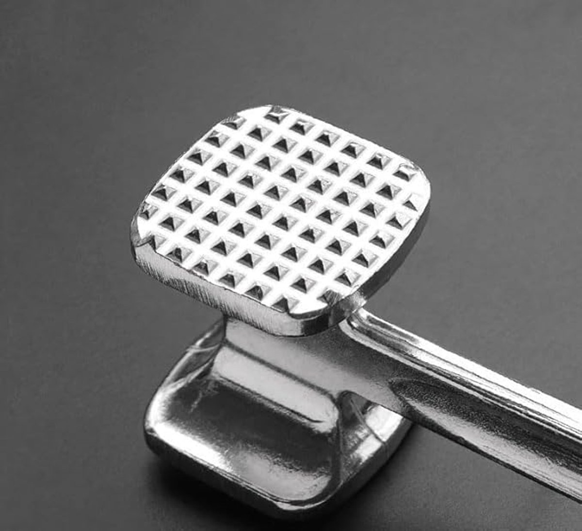 Meat Hammer Aluminum - Meat Tenderizer - Meat Beater - Kitchen Utensils - Silver Colored - BBQ Accessories - Image 1