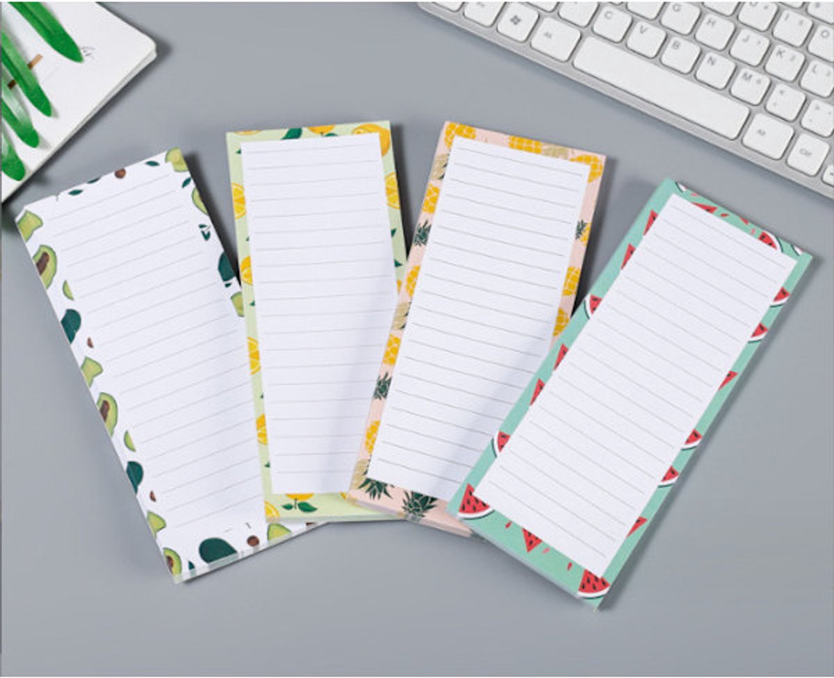 Sticky Notes - 4-pack - Magnetic Sticky Notes - Magnetic Message Board - Fridge Magnets - Removable Fridge Magnets - Magnetic Notebook for Fridge - Image 1