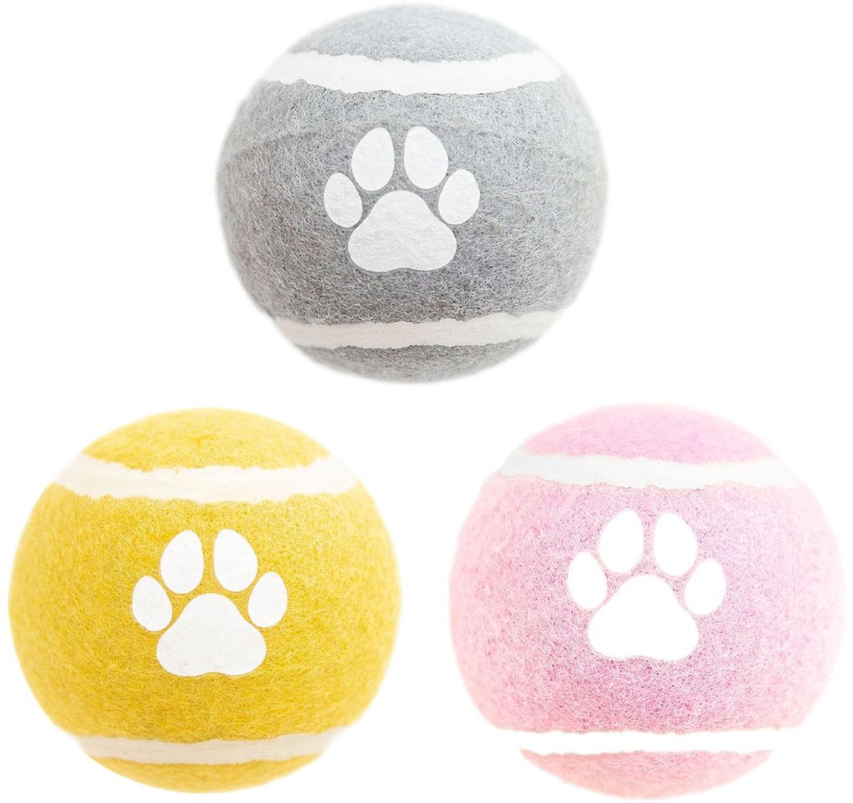 Dog Toys - 3-pack - Dog Puzzle - Interactive - sturdy elastic felt dog balls for retrieving - interactive dog toy - Image 1
