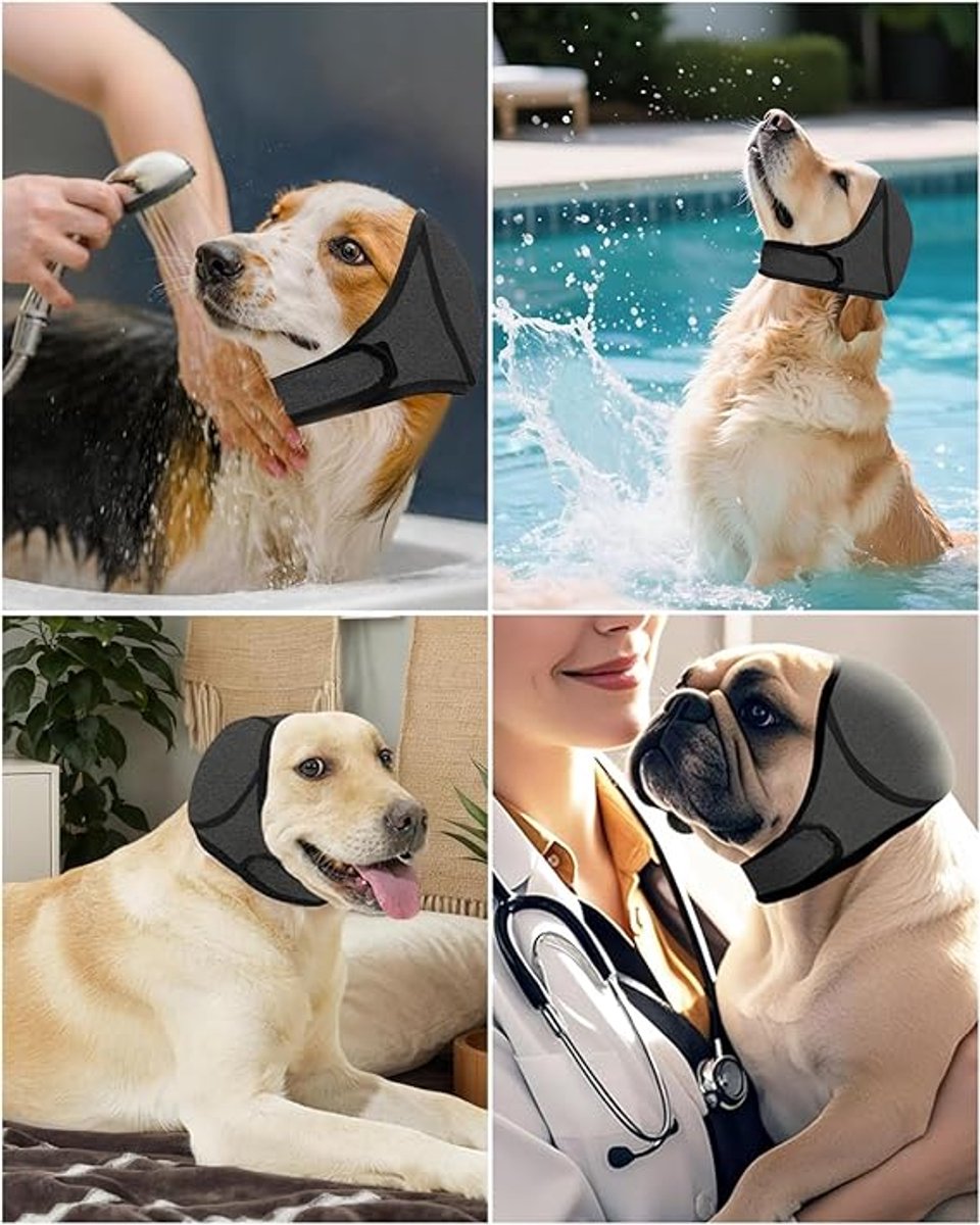 Dog Earmuffs - Noise-Reducing Earmuffs - Comfortable Headband - Shock Resistant - Lightning Protection - Waterproof - M - Image 3