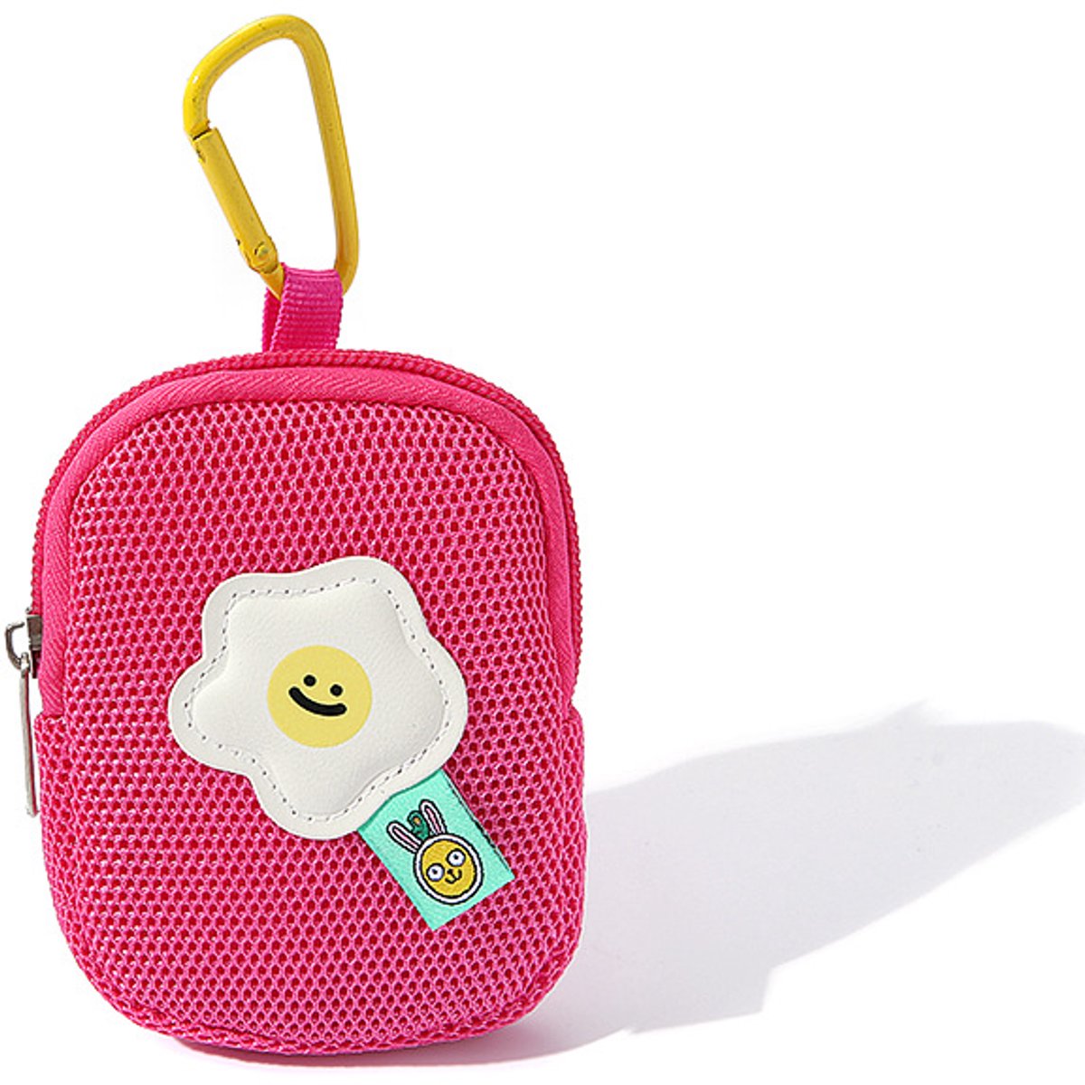 Storage Bag - Cute Mesh - Flowers - Keychain Wallet - Headphone Bag - Pendant Storage Bag - Multifunctional - Red - Image 1