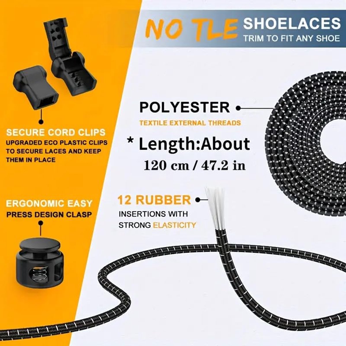 Sneaker Laces 120CM suitable for Sneakers - Elastic laces without a knot - Suitable for students and adults - With strong buckle and quick-release function (Green) - Image 2