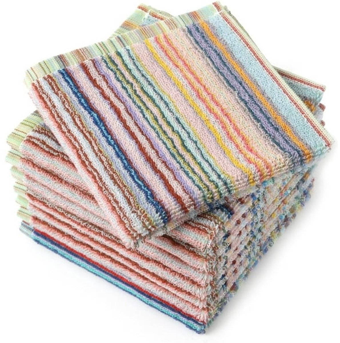 Tablecloth - Children's Towels - Mixed Colors - Super Absorbent - Kitchen Towels - Cotton Cleaning Cloths - 8 Pack (30 cm x 30 cm) - Image 1