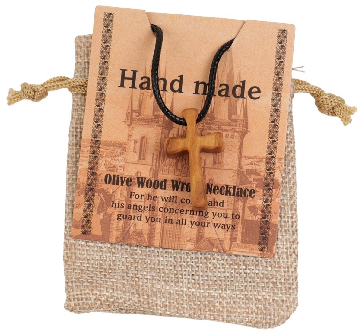 Olive Wood Cross Necklace - Simple and Personalized - Image 4