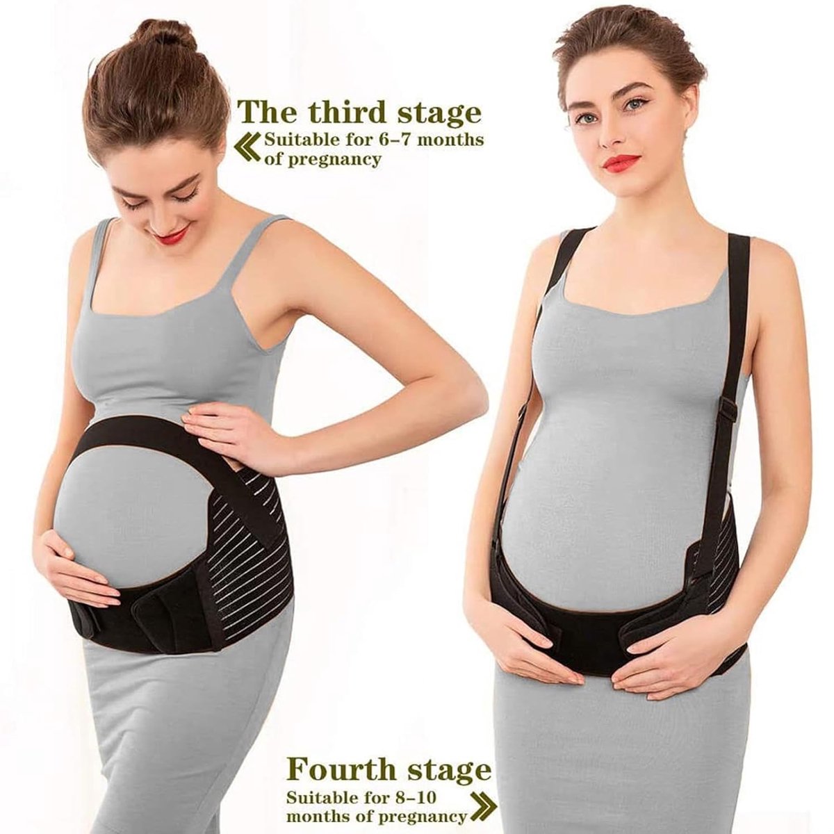 Abdominal Support Band - Pregnancy - Black XXL - Image 3