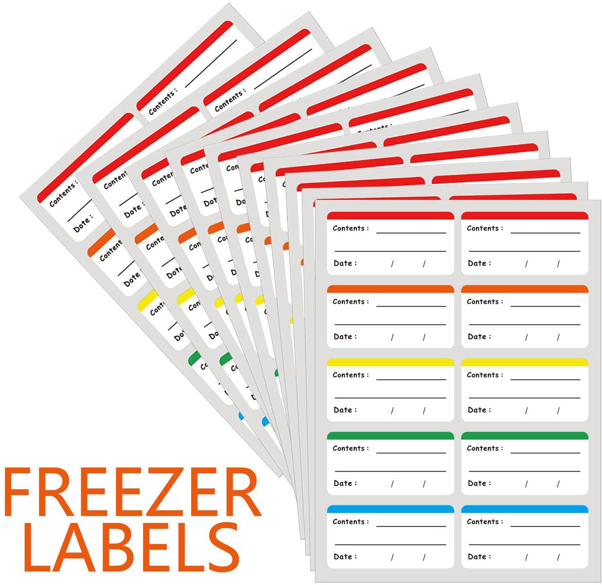 Frozen Food Labels - Writable Frozen Food Labels - Best Before Date Labels - Food Labels - Date Labels - 30 Images - Image 1