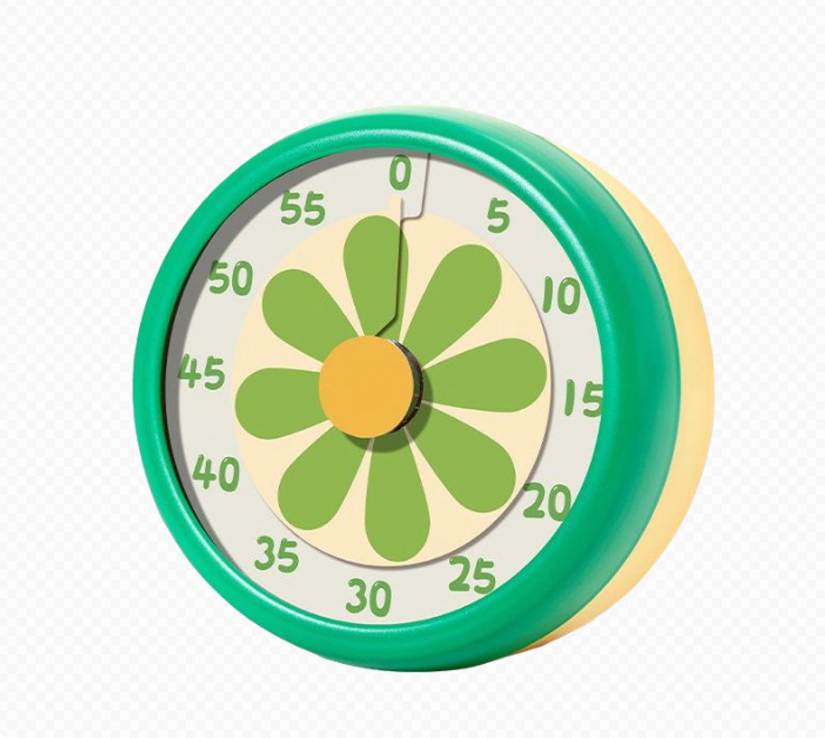Kitchen Timer - Kitchen Timer - Timer - Digital Kitchen Timer - Child-Friendly Visual Mechanical Timer - Magnetic Sticker Timer - Flower Pattern - Image 1