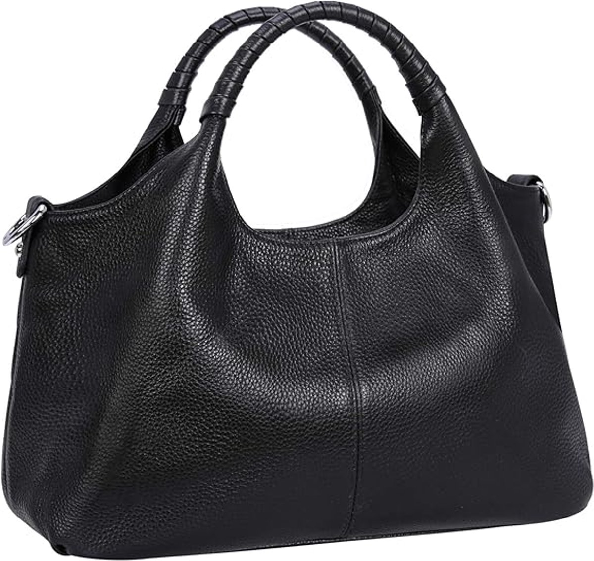 Women's Shoulder Bag - Vintage Handbag - Vintage Handbag with Multiple Compartments - Everyday | Travel Bag - Versatile - Large Capacity - Commuter Bag - Tote Bag - Shoulder/Crossbody Bag - Black - Image 1