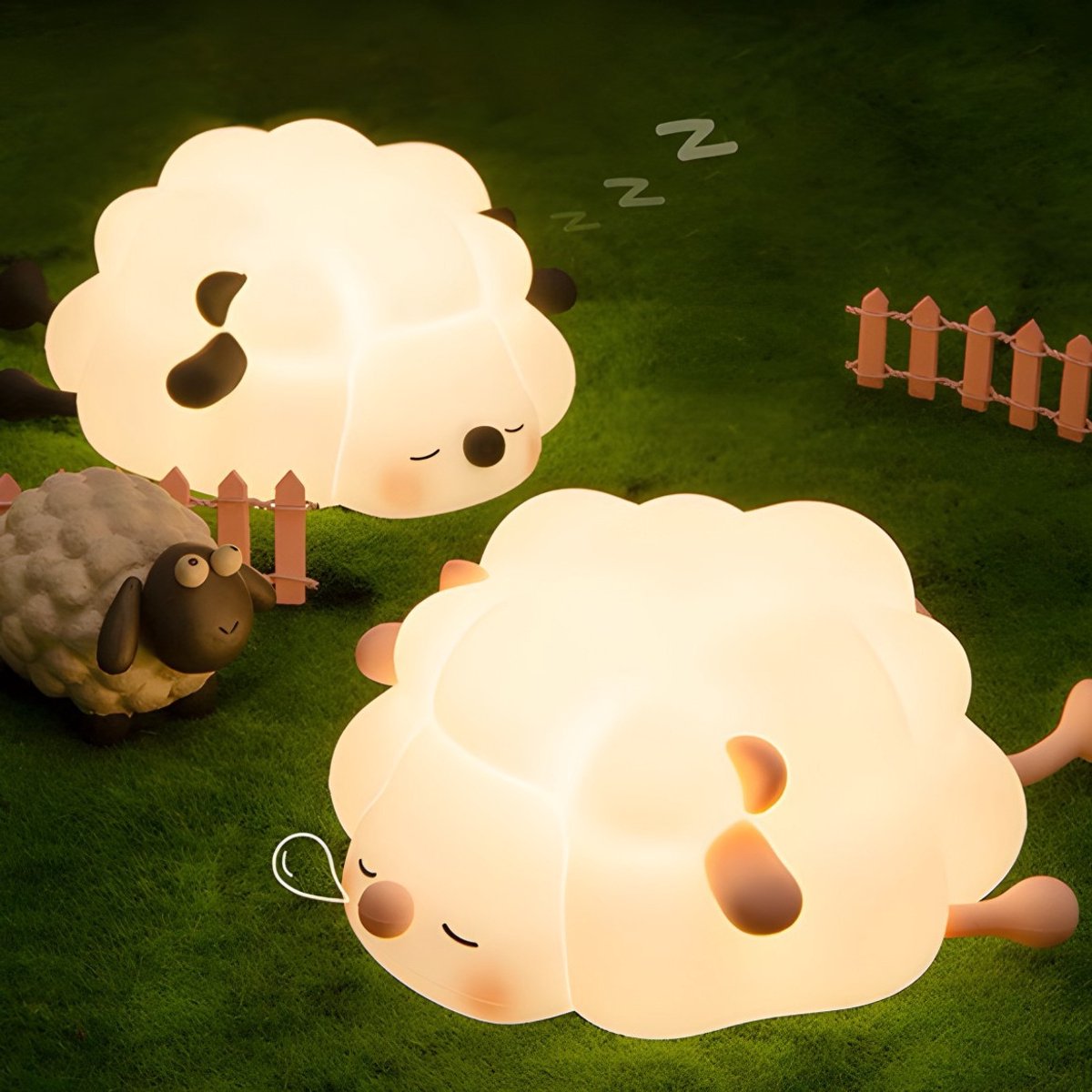Night Light for Children - Night Light for Babies - Night Light for the Nursery - Chitchat Light - Sheep Night Light - Night Light for Adults - Timer - LED Dimmer - Child-Friendly - Image 3