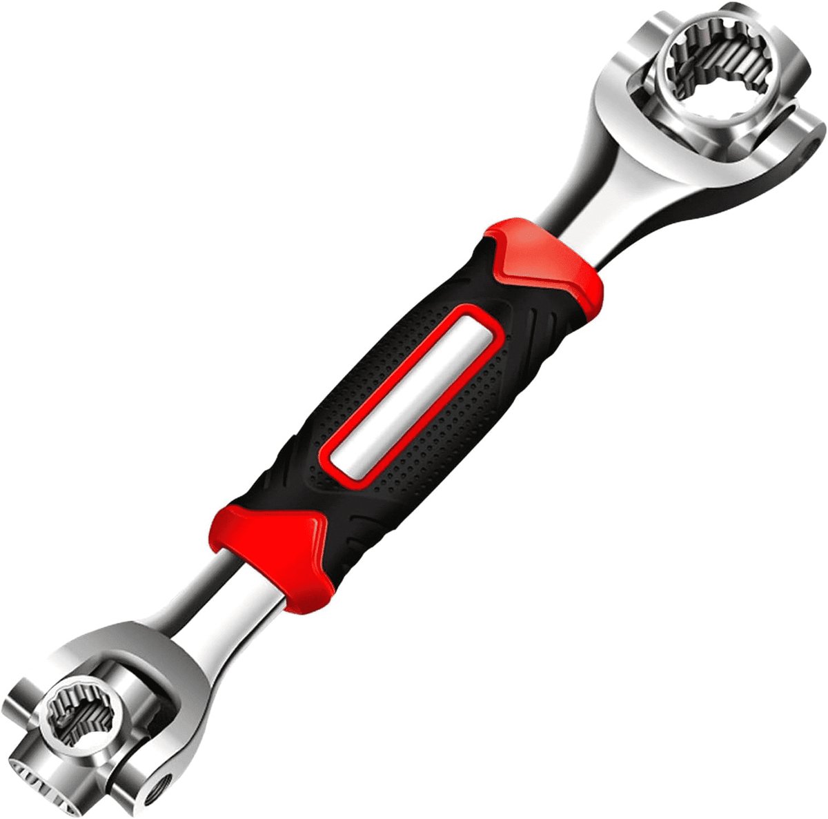 52-in-1 Socket Wrench - Adjustable Wrench - Universal Stainless Steel Wrench - Multifunctional Wrench - With 360 Degree Rotating Head - Suitable for Home, Bicycle and Car Repairs - Image 1