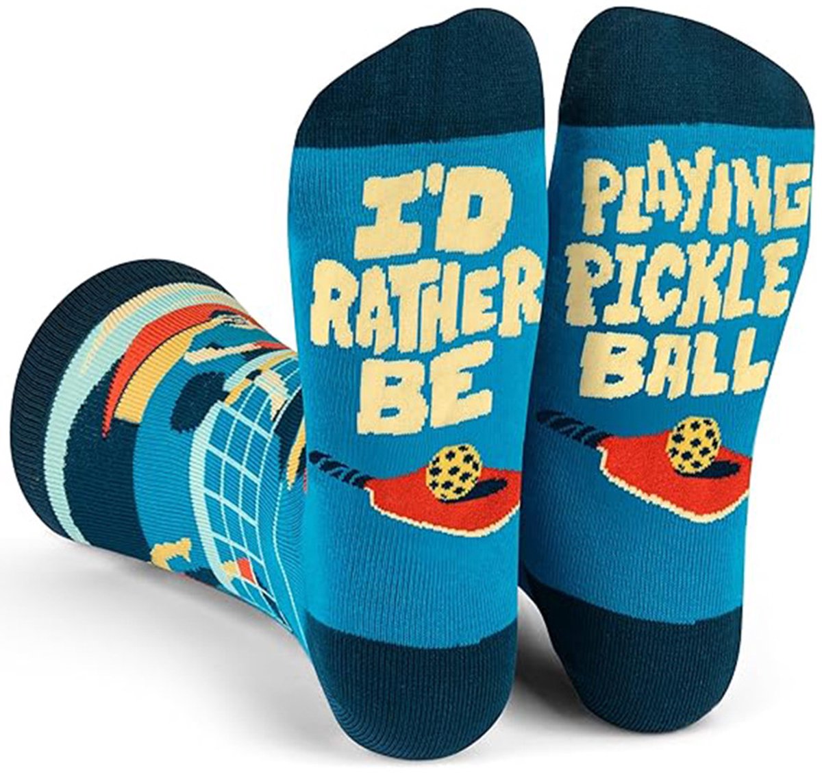 I'd Rather Be Playing Pickleball Socks - Funny Socks - Warm Thick Socks for Men and Women - Funny Socks Men 41 46 - Funny Socks - Funny Gifts for Women - Image 1