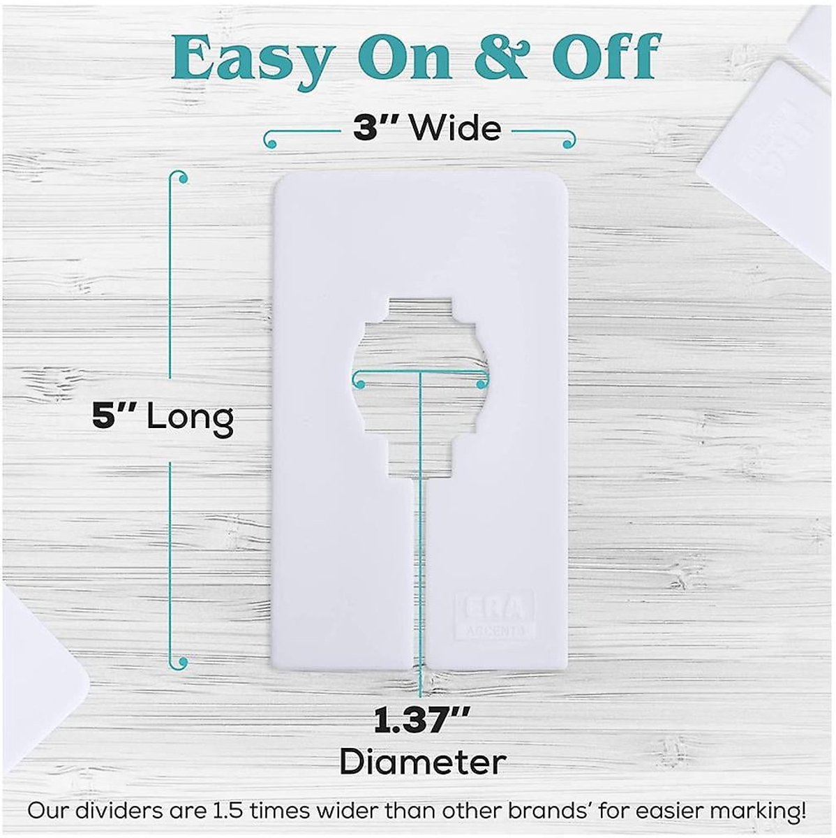 Wardrobe dividers - for hanging clothes - rectangular clothes dividers on racks - white wardrobe 40 pieces - Image 4