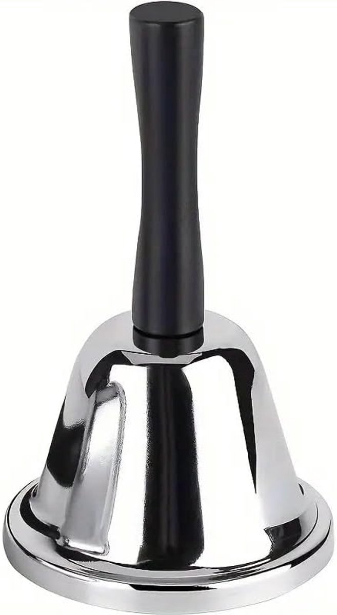 Handbell - Reception Phone - Stainless Steel - Fixed Desk - Service - Santa Claus Bell - Hotel Butler Desk Handle - Living Room - Home - Decoration - School Hospital - Bar - Image 1