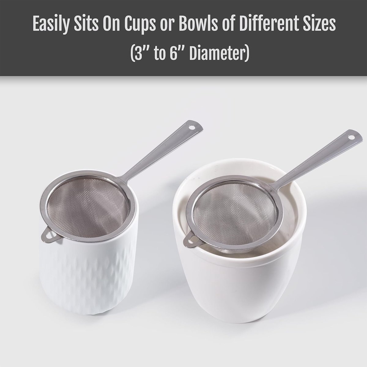 Matcha filter - 2 pieces - Tea filter - Stainless steel filter - Kitchen filter - Mini filter - Flour sieve - Baking sieve - Image 7