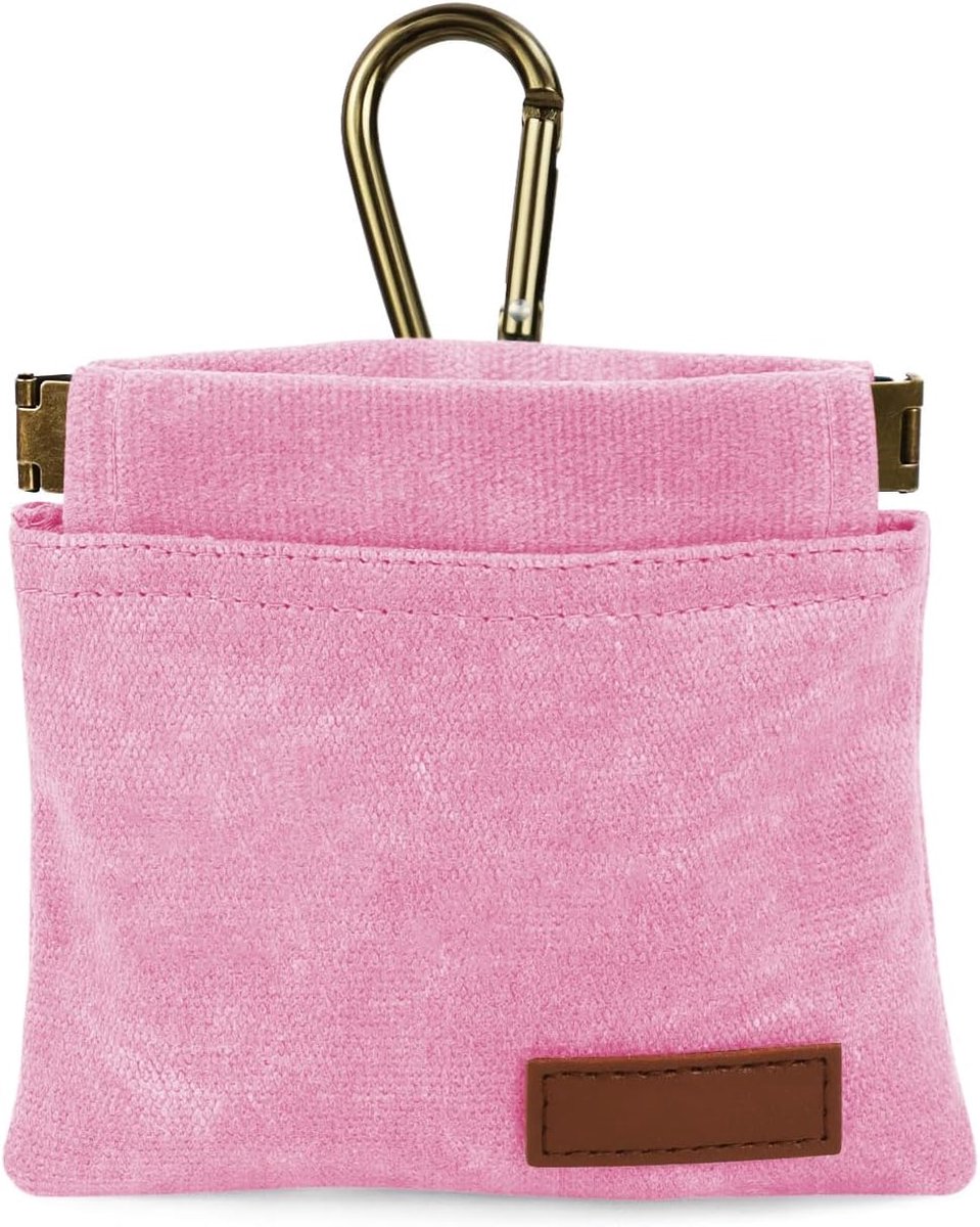 Pet Training Pouch - Dog Treat Pouch - Portable Pet Walking Bag - Suitable for Travel or Outdoor Activities (Pink) - Image 1