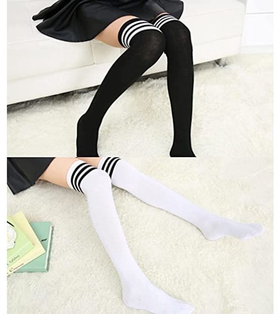 Knee Socks - 6-pack - Overknee Socks - Socks - Women's Overknee Socks - Girls' Boot Socks - Knee Socks - Casual Clothing - Cosplay - Christmas Gift - Birthday Gift - Image 5