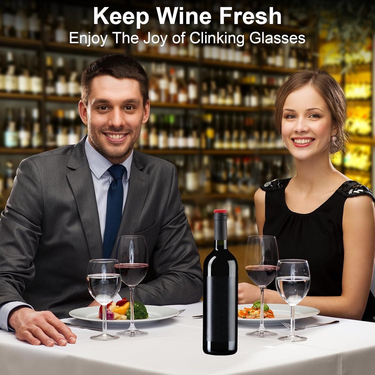 7 Wine Bottle Stoppers - Reusable - 7 Colors - Silicone Stoppers, Inner Diameter 1.7-2 cm - Wine Bottle Stoppers - Image 4