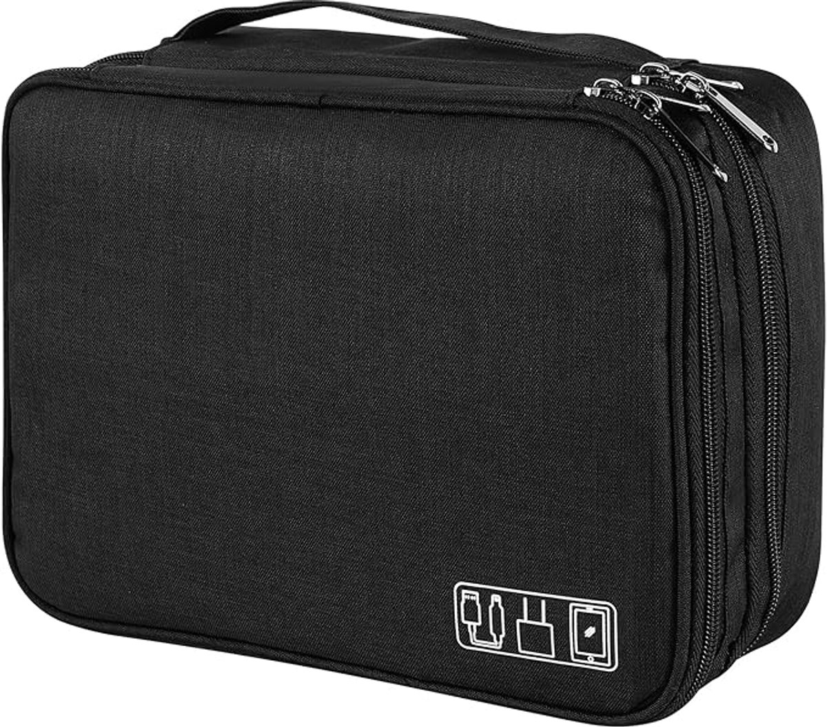 Cable Organizer Travel Bag - Waterproof Portable Cable Organizer - For Chargers, USB Sticks, Headphones, Power Banks, Hard Drives, and SD Cards - Image 1